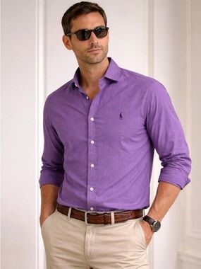 Polo Ralph Lauren Slim Fit Men’s Button-Up Shirt – XL